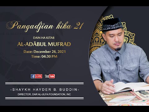 PANGADJIAN HIKA  21  DAIN HA KITAB AL-ADABUL MUFRAD