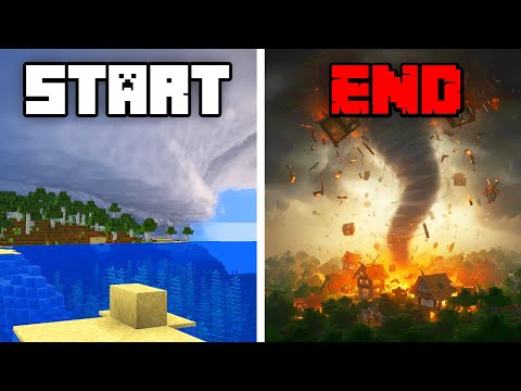 Surviving 7 Days of Minecraft Most Extreme Weather!