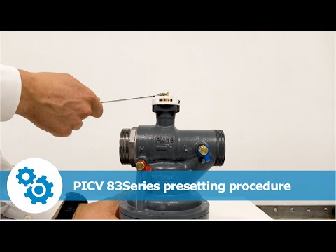 PICV 83 Series presetting procedure