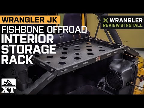 Jeep Wrangler JK Fishbone Offroad Interior Storage Rack Review & Install