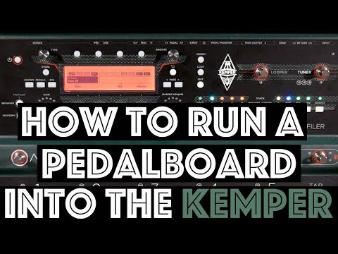 How to run a Pedalboard into the Kemper