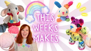 Very Colorful Plushies + A Yarn Haul (In my New Office!) - This Week's makes