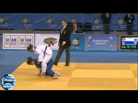 European Judo Open Sofia 2014 Bronze -52kg COBANSappho (GER) - GIUFFRIDA Odette (ITA)