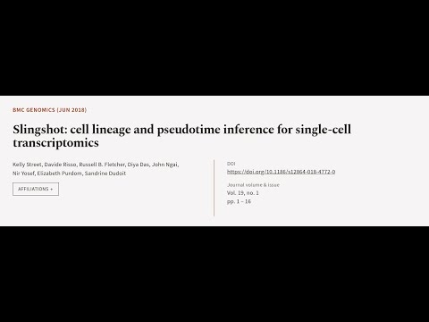 Slingshot: cell lineage and pseudotime inference for single-cell transcriptomics | RTCL.TV