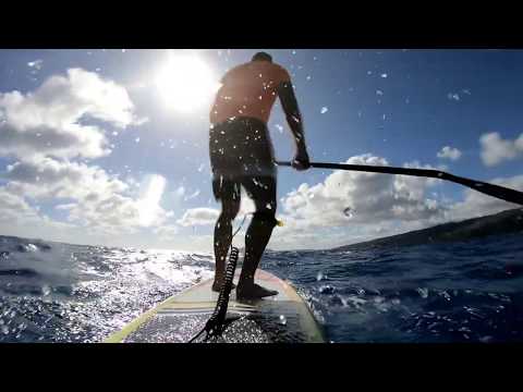 Stand up paddle board down winder Oahu Hawaii 3-8-19