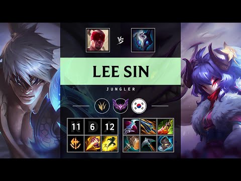 Lee Sin Jungle vs Kindred: Rampage - KR Master Patch 14.22