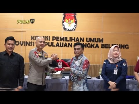 KUNJUNGAN KERJA KAPOLDA BANGKA BELITUNG KE KANTOR KPU PROVINSI