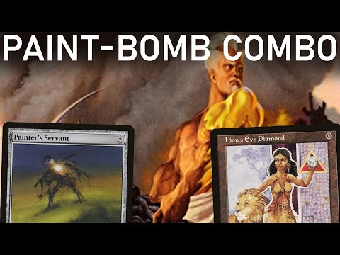 PAINT AND BOMB! Legacy Painter Auriok Salvagers Hybrid Artifact Combo. MTG