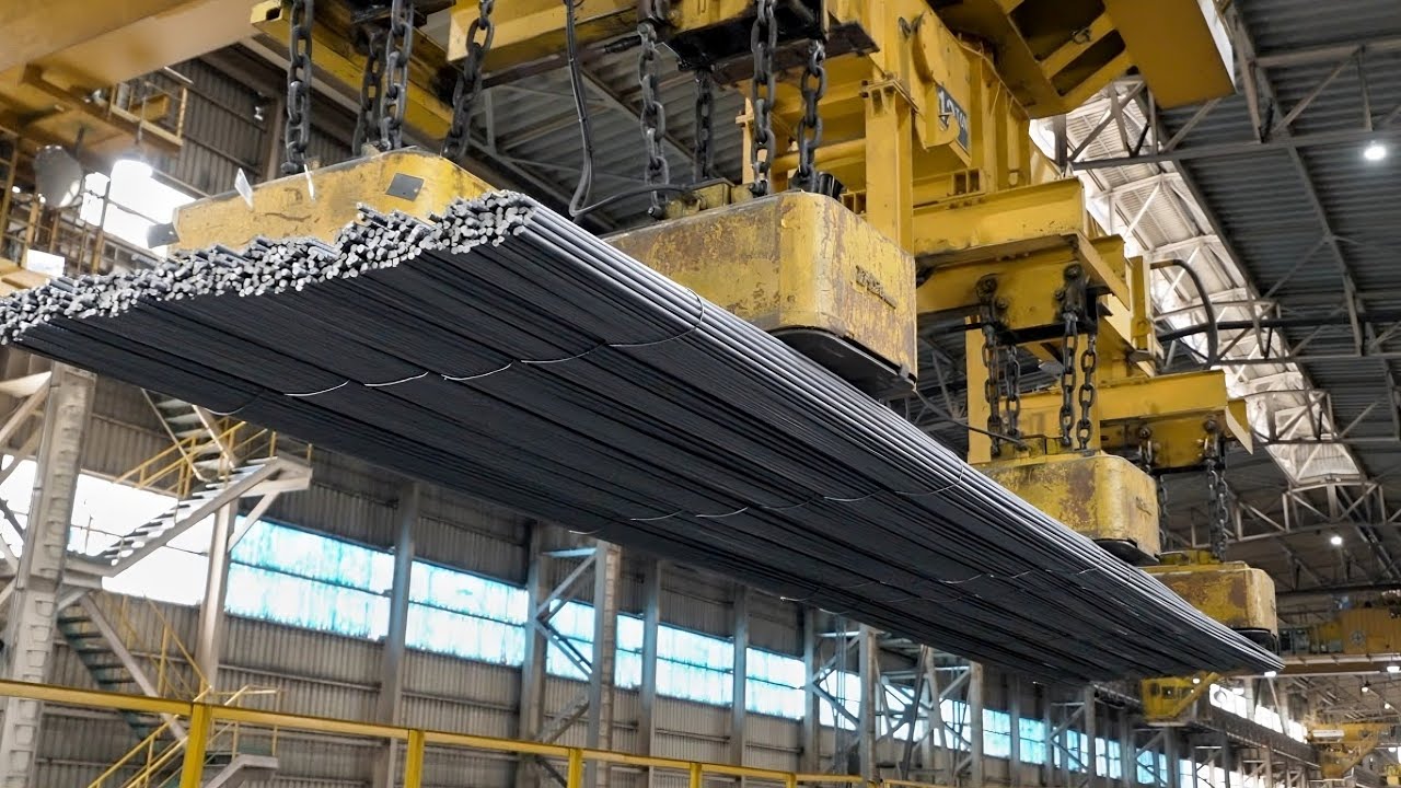 Como é Fabricado o ferro de Construção civil. vergalhões de aço.