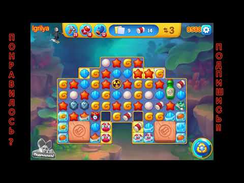 Fishdom level 8586, 8587, 8588, 8589, 8590 / Фишдом уровень 8586, 8587, 8588, 8589, 8590