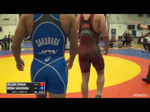 75 1/4 Final - Dillon Cowan (Army (WCAP)) vs. Kodai Sakuraba (Japan)