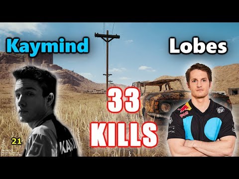 Genesis Kaymind & Lobes - 33 KILLS - M416+SLR - DUO vs SQUADS - PUBG