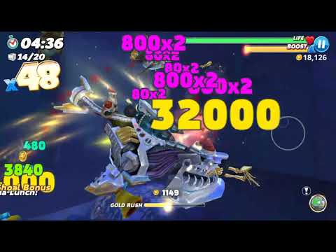 20 Toy Robots (Using Treasure Detector) in Harbor Map Live Contest - Hungry Shark World