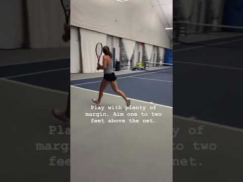 Play with plenty of margin. Aim one to two feet above the net. #shorts #tennis