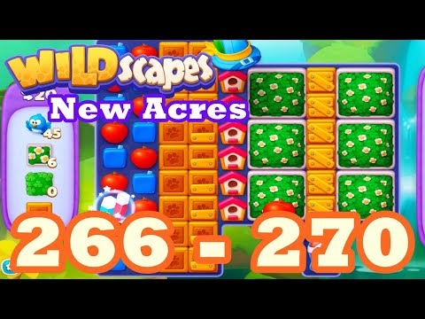 Wildscapes: New Acres Level 266 - 270 HD Gameplay | 3 match puzzle | android | 267 | 268 | 269 | IOS