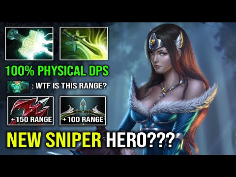 NEW SNIPER HERO +250 Attack Range Mirana 100% Full Physical Right Click DPS Easy Offlane Dota 2