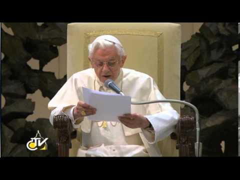BENEDETTO XVI - Fu concepito per opera dello Spirito Santo (Udienza Generale 02.01.2013)