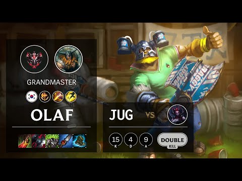 Olaf Jungle vs Elise - KR Grandmaster Patch 10.16