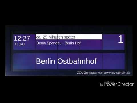 Bahnsteigansage für IC 141 nach Berlin Ostbahnhof in Stendal