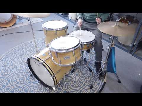 1960s Sonor K-170 "Gold Sparkle" Drum Kit