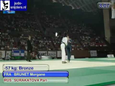 Judo 2009 Yerevan: Brunet (FRA) - Surakatova (RUS) [-57kg].