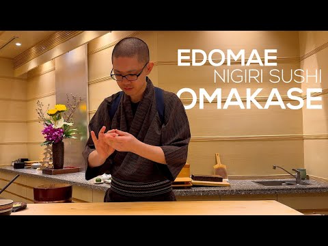 17-Course Traditional Edomae Nigiri Sushi Omakase - Ginza Sushi Ichi * Vlog | 4K