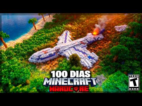 SOBREVIVI 100 DIAS EM UM ACIDENTE DE AVIÃO NO JURASSIC PARK MINECRAFT - O FILME