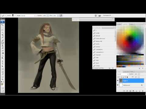 James Kei Clothed Figure Painting - Adobe Photoshop