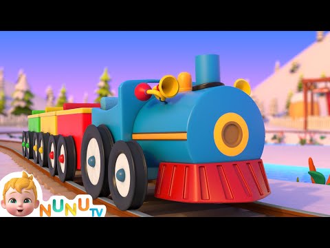 Wheels On The Train Go Round And Round | Kids Songs & Nursery Rhymes | NuNu Tv