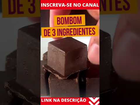 BOMBOM DE 3 INGREDIENTES #SHORTS