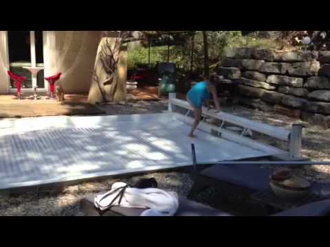 comment nettoyer rideau piscine