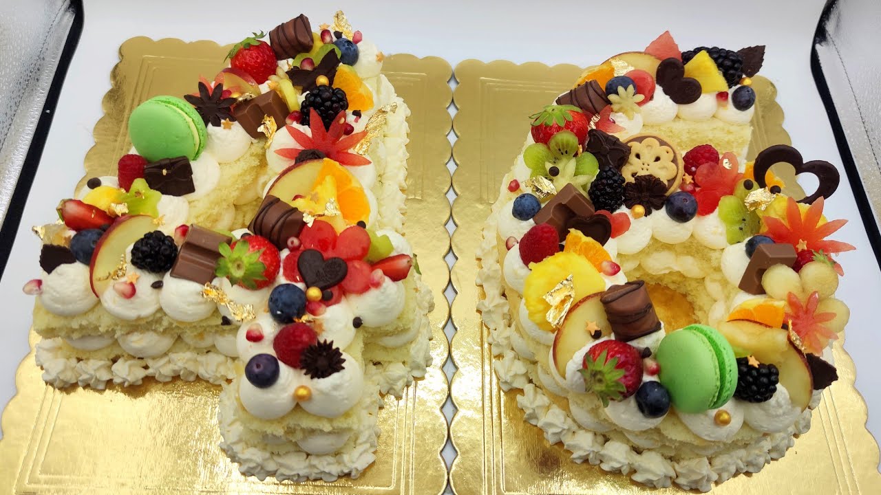 torta di compleanno doppio numero