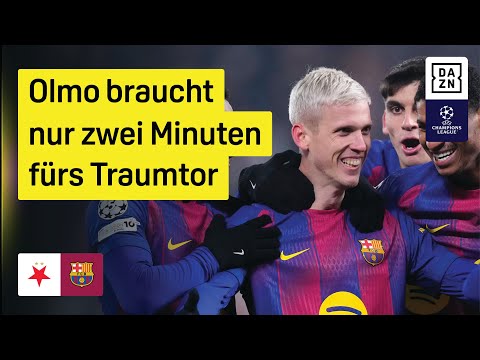Slavia Prag - FC Barcelona | UEFA Champions League | DAZN Highlights