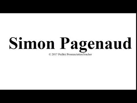 SIMON PAGENAUD pronunciation 🔥