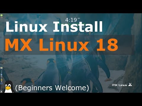 MX Linux 18.3 Install Tutorial (Linux Beginners Guide) Video