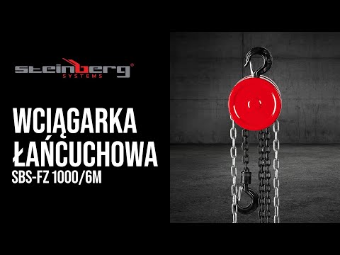 Video - Wciągarka łańcuchowa - 1000 kg - 6 m