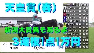 【人生逆転競馬】3連複1点1万円【天皇賞(春)】【新潟大賞典】