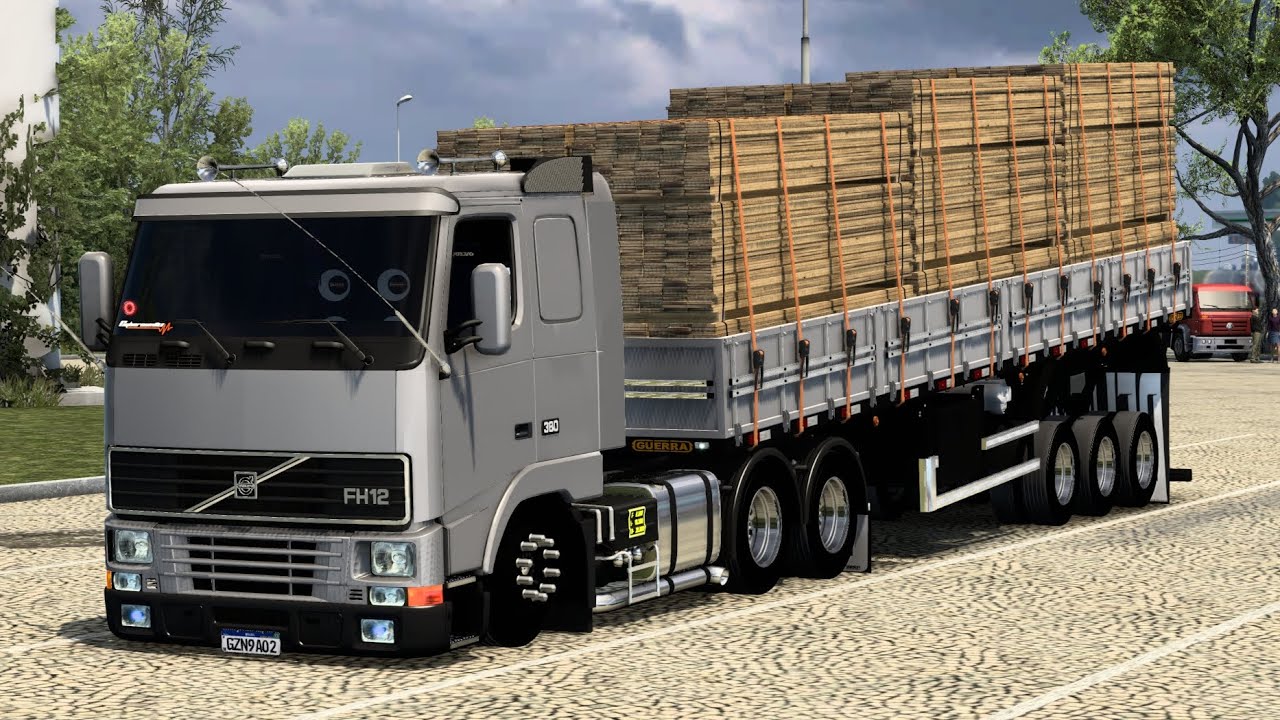 VOLVO FH12 ENFRENTANDO MUITOS OBSTÁCULOS NA ESTRADA TRANSPORTANDO MADEIRA SERRADA!!