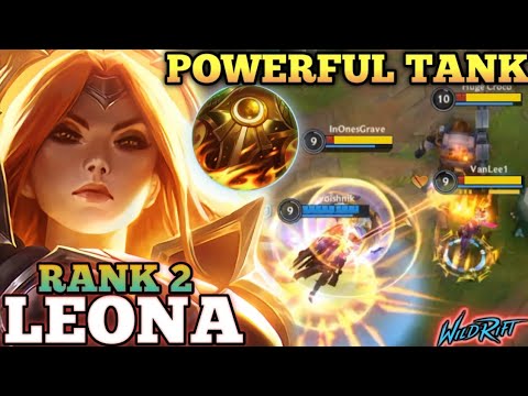 LEONA POWERFUL CROWD CONTROL! FULL TANK DAMAGE - TOP 2 GLOBAL LEONA BY 2voishnik - WILD RIFT