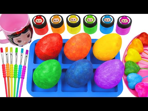 Oddly Satisfying Video l How I Made DIY 6 Ndw Heatrs SPRUNKI Candy Swets Unpacking Glitter Eggs ASMR