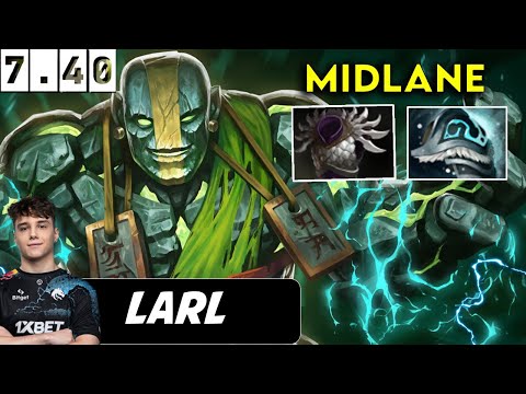Larl Earth Spirit Midlane - Dota 2 patch 7.40 Pro player Full Gameplay