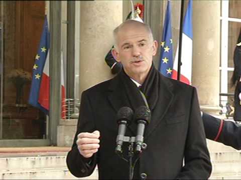 Greek prime minister in France for debt talks