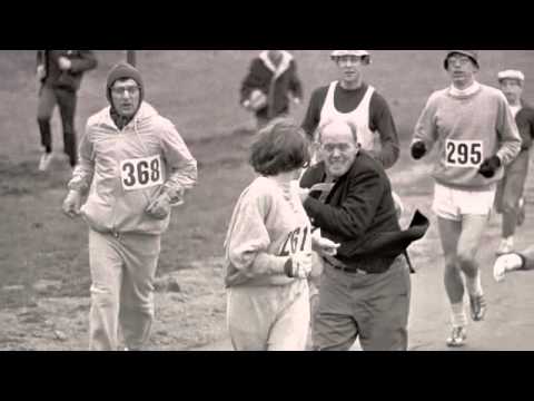 First woman marathon runner