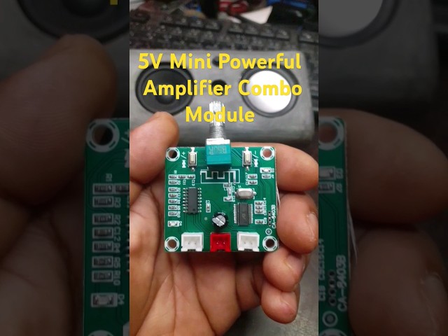 Vídeo relacionado con DollaTek XH-A158 placa amplificadora estéreo ultra clara bluetooth 5.0 canales duales módulo de sonido de altavoz inalámbrico diy de pequeña potencia 5wx2 dc5v