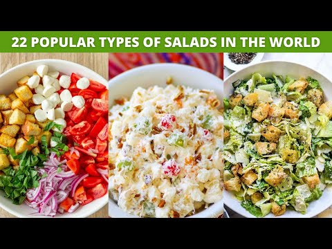 22 Popular Types of Salads in the world | Caprese salad, cobb salad, kosambari salad, and more