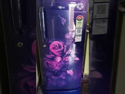 5 ⭐LG 185 L  Direct-Cool Single Door Refrigerator (GL-D201ABEU, Blue Euphoria, Base stand #viral