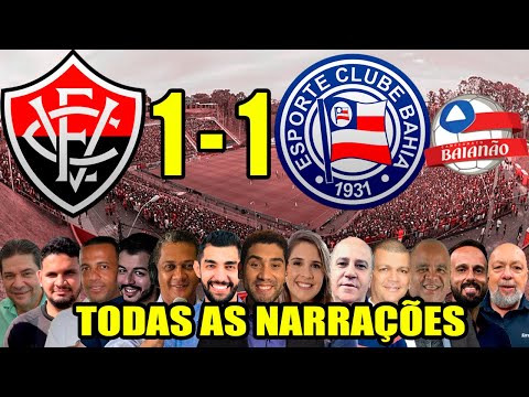 Todas as narrações - Vitória 1 x 1 Bahia | Bahia Campeão Baiano 2025