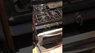 Gas smell coming from oven while baking fixed!