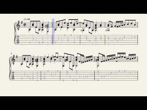 A Passamezzo Antico – Anonymous - Tablature