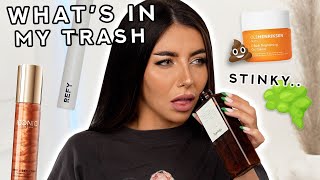 WHAT'S IN MY TRASH 🤢! Beauty empties/declutter (Would I buy again!?)